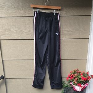 Puma Black Red Boys Track Pants XL